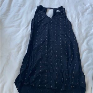 Black high low dress